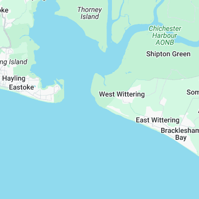West Witterings surf map