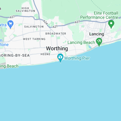 Worthing surf map