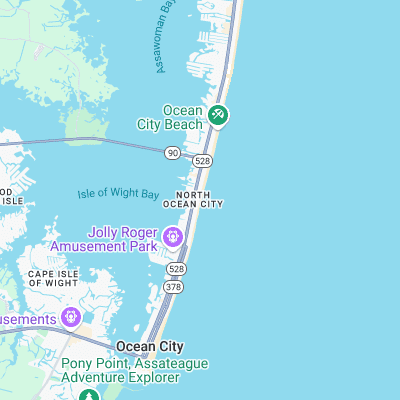 48th Street - Ocean City surf map