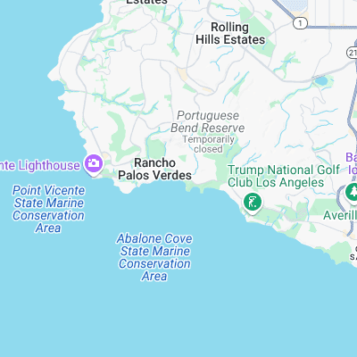 Abalone Cove surf map