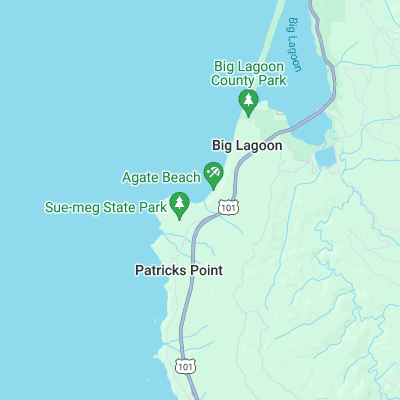 Agate Beach surf map