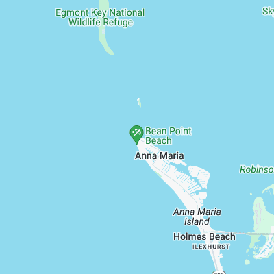 Anna Maria Island surf map