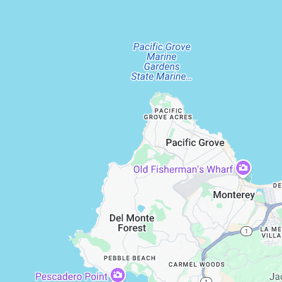 Asilomar surf map