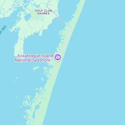 Assateague surf map