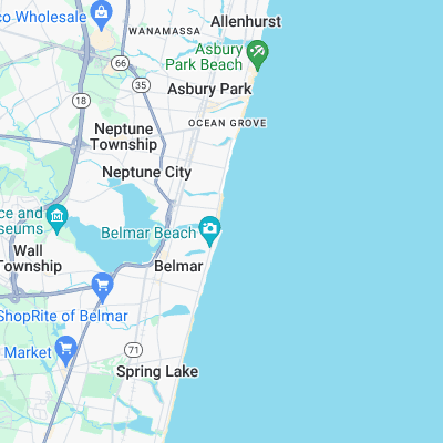 Avon Beach surf map