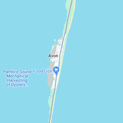Avon Pier surf map
