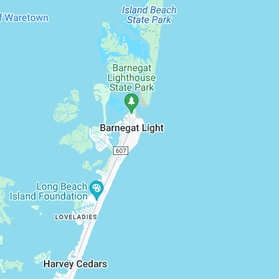 Barnegat Light surf map