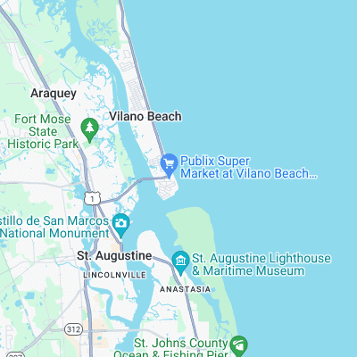 Beacon Point surf map