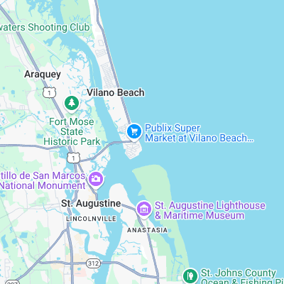 Beacon Point surf map