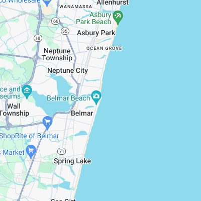 Belmar Beach surf map