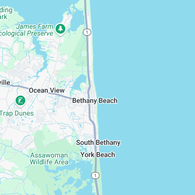 Bethany surf map