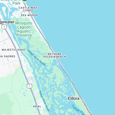 Bethune surf map