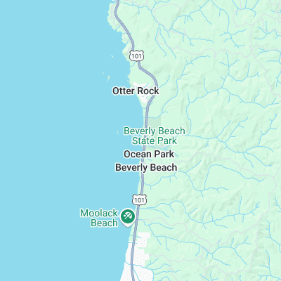 Beverly Beach surf map