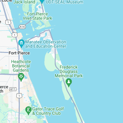 Blue Heron Beach surf map
