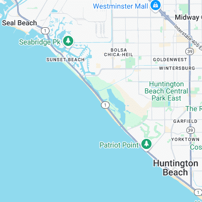 Bolsa Chica surf map