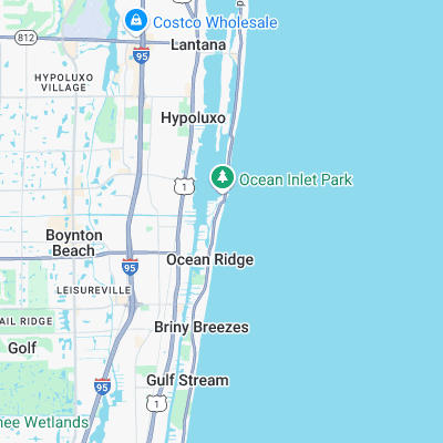 Boynton Beach surf map