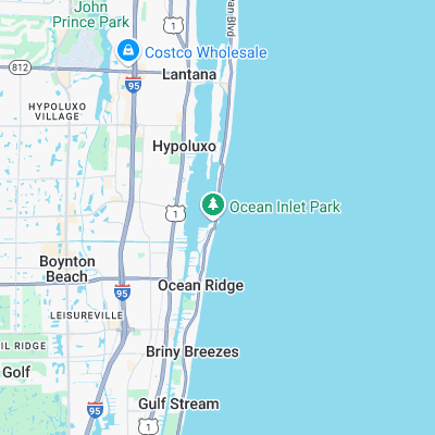 Boynton Inlet surf map