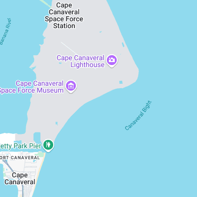 Cape Canaveral surf map