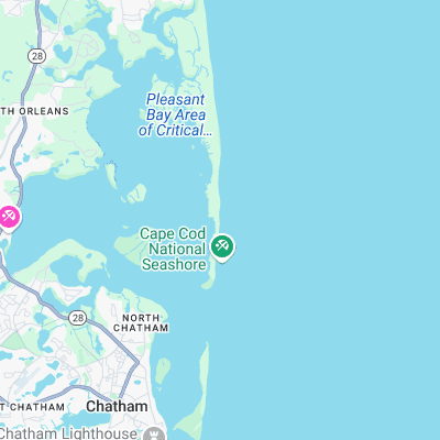 Cape Cod surf map