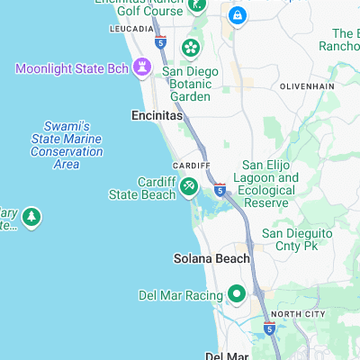 Cardiff Reef surf map