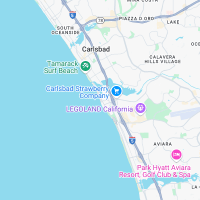 Carlsbad State Beach surf map