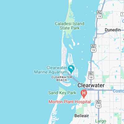 Clearwater surf map
