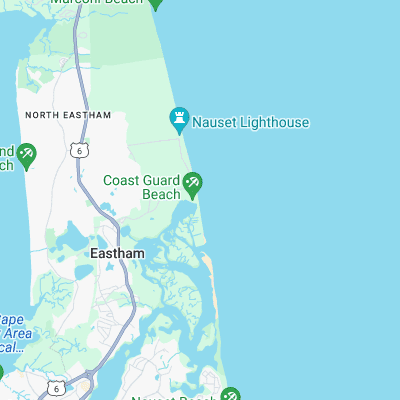 Coast Guard Beach surf map