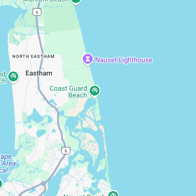 Coast Guard Beach surf map