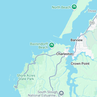 Coos Bay surf map