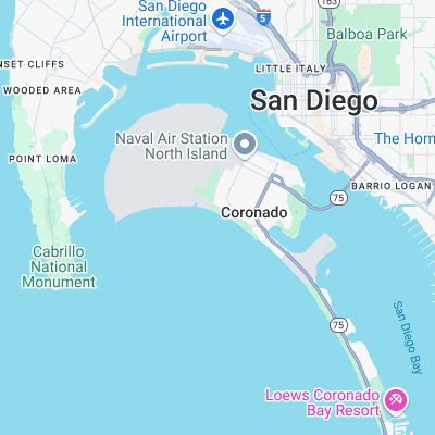 Coronado surf map