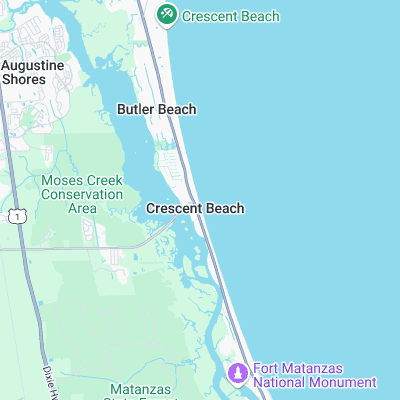 Crescent Beach surf map