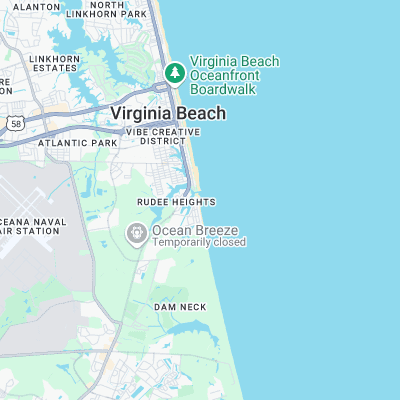 Croatan surf map