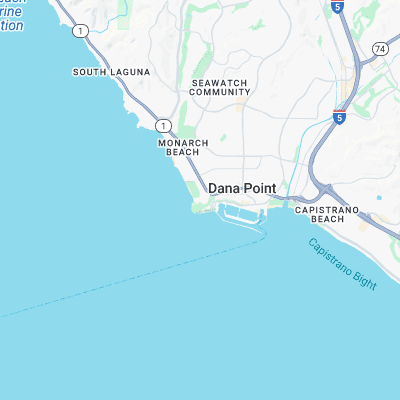 Dana Point surf map