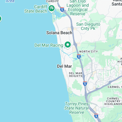 Del Mar surf map