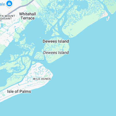 Dewees Island surf map