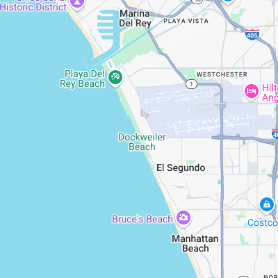 Dockweiler Beach surf map