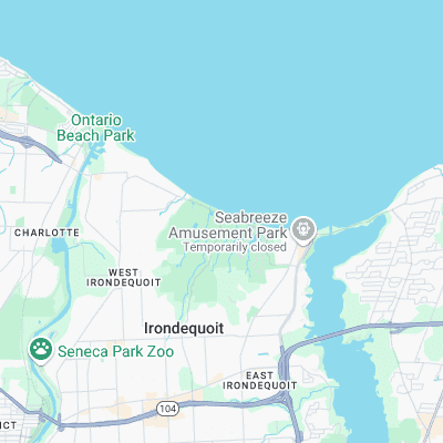 Durand Eastman Beach surf map