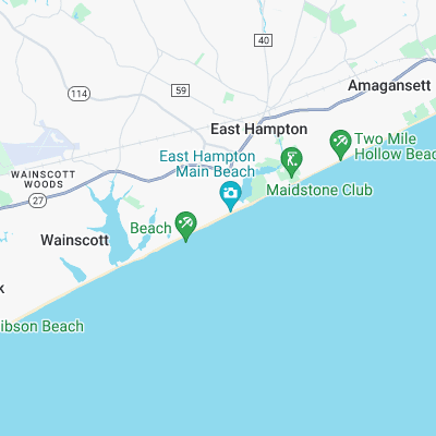 East Hampton Beach surf map