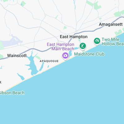 East Hampton Beach surf map