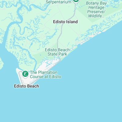 Edisto Beach surf map