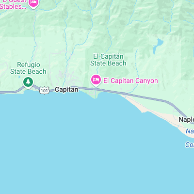 El Capitan surf map