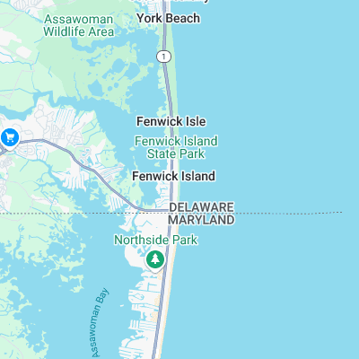 Fenwick Island surf map