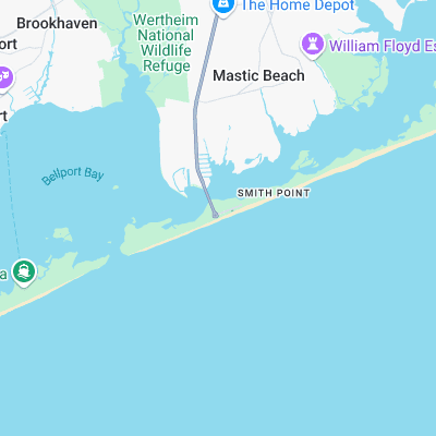 Fire Island surf map