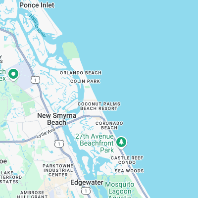 Flagler Avenue surf map