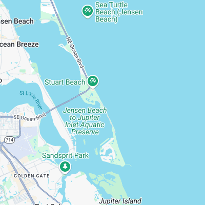 Fletcher Beach surf map