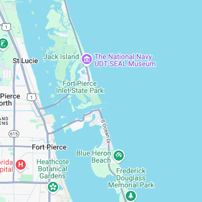 Fort Pierce North Jetty surf map