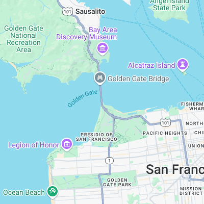 Fort Point surf map