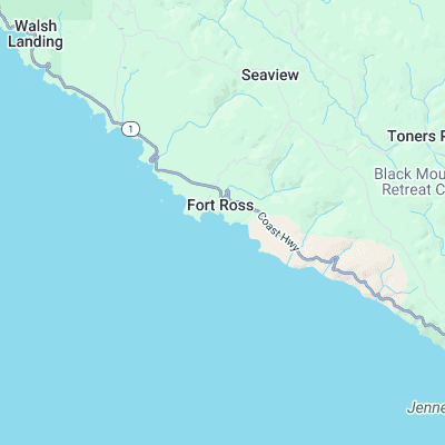 Fort Ross surf map