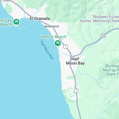 Francis Beach surf map