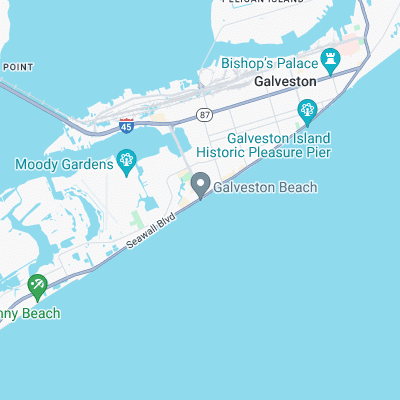 Galveston surf map